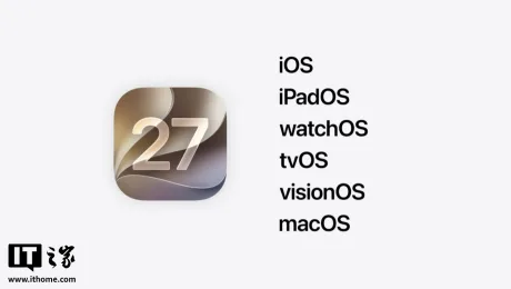 Logo-ul macOS 27 cu numărul 27 și denumirea Golden Gate