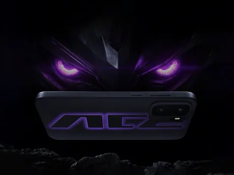 Design modern al telefonului Ace 6 Ultra, cu detalii futuriste.