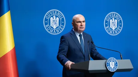 Ilie Bolojan discutând despre situația politică din România.