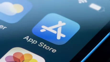 Logo-ul App Store pe un dispozitiv mobil, simbolizând schimbările din Brazilia.