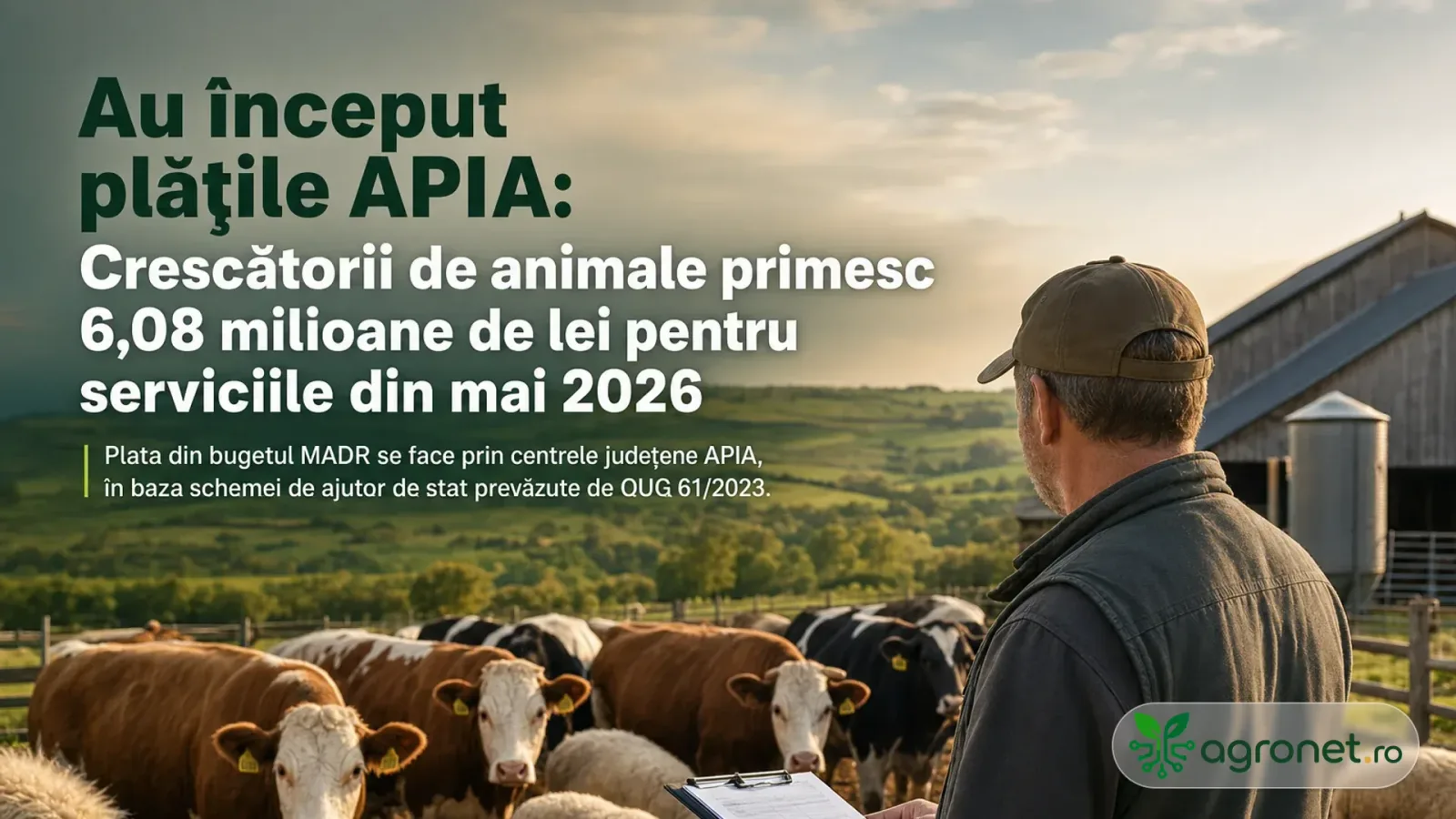 Crescătorii de animale primesc ajutoare pentru ameliorarea raselor în 2026.