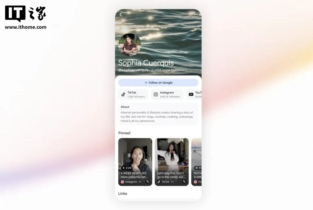 Noua funcție Google permite influencerilor să-și personalizeze paginile de rezultate în căutare.