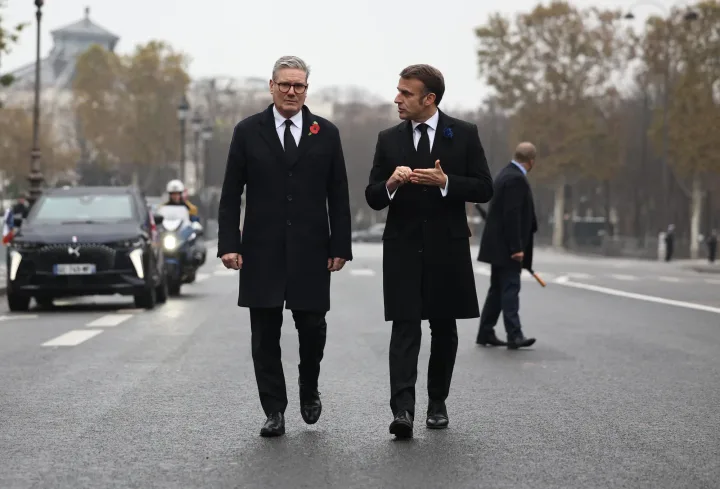 Emmanuel Macron discută despre apărarea Europei în fața amenințărilor.