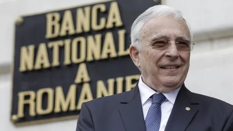 Mugur Isărescu discută despre prognoza inflației la BNR.