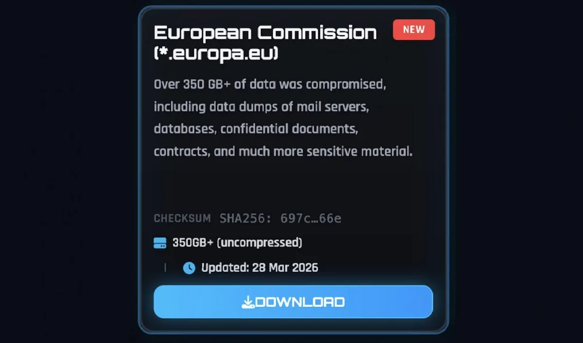 Informații despre breșa de securitate a Comisiei Europene