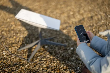 Dispozitiv Starlink utilizat pentru controlul dronelor în Ucraina.