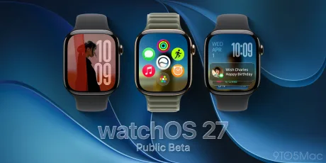 Noua interfață a watchOS 27 cu aplicații dinamice și Siri AI.