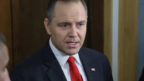 Karol Nawrocki discutând despre retragerea distincției acordate lui Zelenski.