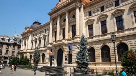 Clădirea BNR, simbol al stabilității financiare din România.