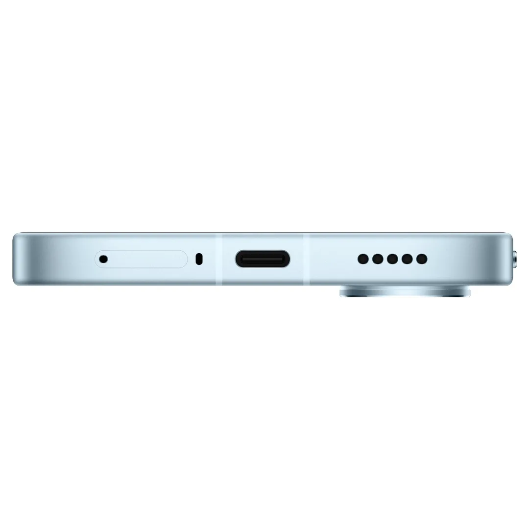 Conectorul USB-C și difuzoarele smartphone-ului POCO.