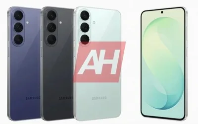 Samsung S26 FE în trei culori, cu design modern și insulă pentru camere.