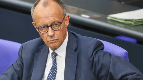 Friedrich Merz în timpul unei sesiuni parlamentare la Berlin.