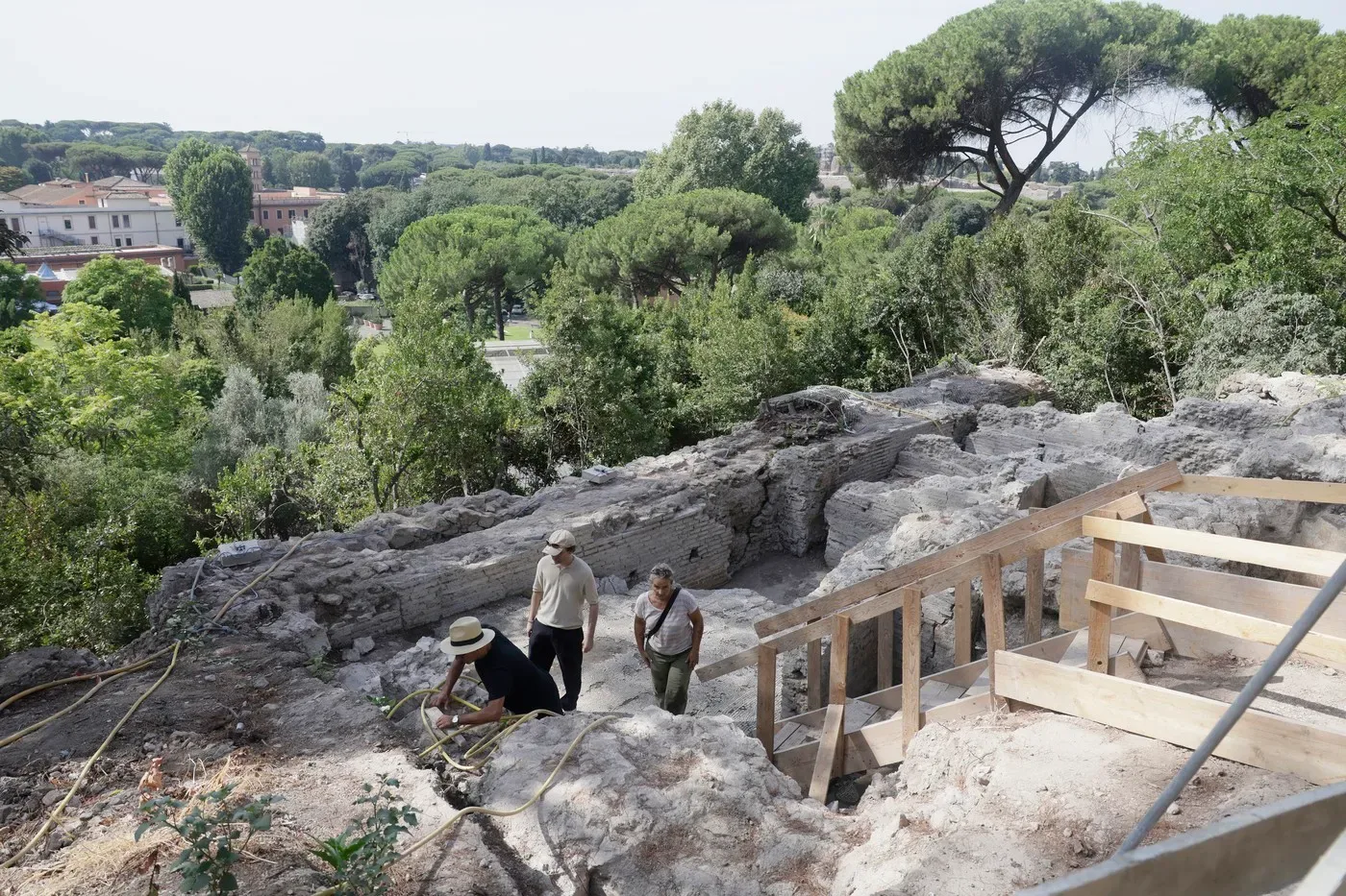 Săpături arheologice la Villa Celimontana, descoperiri din secolul al II-lea.