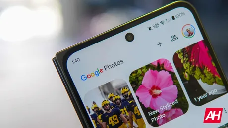 Noua interfață Google Photos pe Android cu bară de navigare tip pastilă.