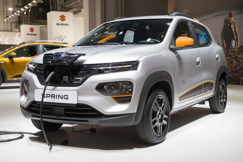 Dacia Spring electrică, model modern, pregătit pentru producția europeană.