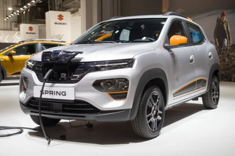 Dacia Spring electrică, model modern, pregătit pentru producția europeană.