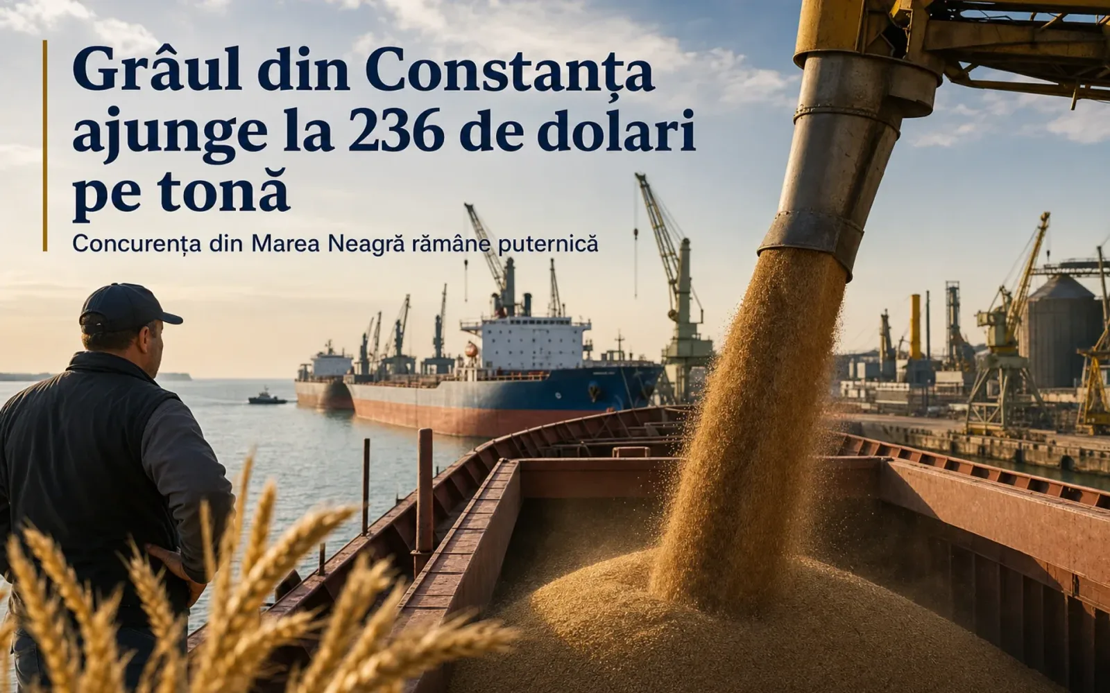 Grâul din Constanța atinge prețuri ridicate în contextul competiției internaționale.