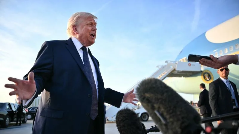 Donald Trump discutând despre negocierile nucleare cu Iranul.