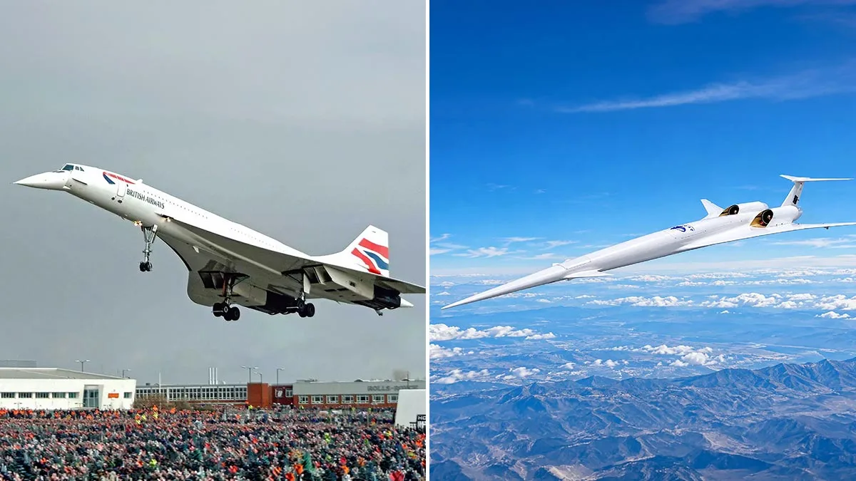 Avionul supersonic TMS-10, proiectat pentru transportul rapid al pasagerilor.