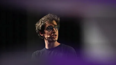 Arthur Mensch discutând despre suveranitatea AI în Europa.