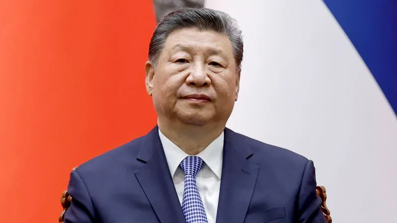 Xi Jinping în timpul întâlnirii cu Donald Trump la Washington.