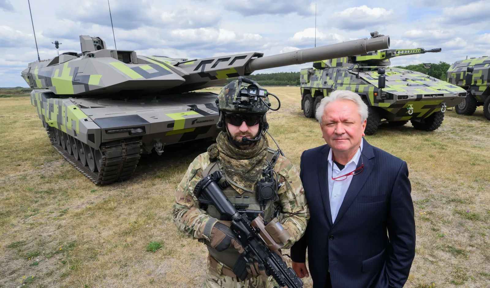 Reprezentanți ai Rheinmetall discutând despre capacitatea șantierului naval din Mangalia.