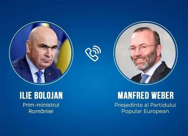 Discuție între Ilie Bolojan și Manfred Weber despre reformele din România.