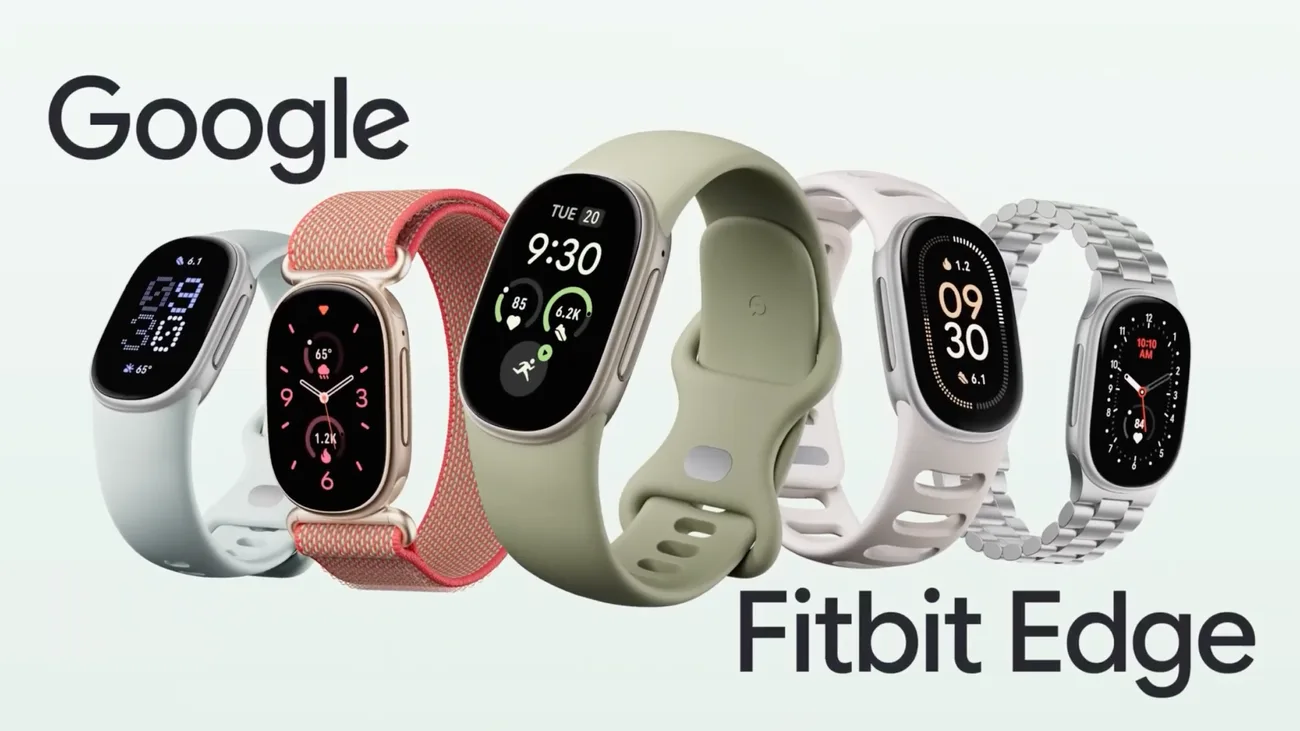 Dispozitive Fitbit Edge în diverse culori, evidențiind designul modern și funcționalitățile avansate.