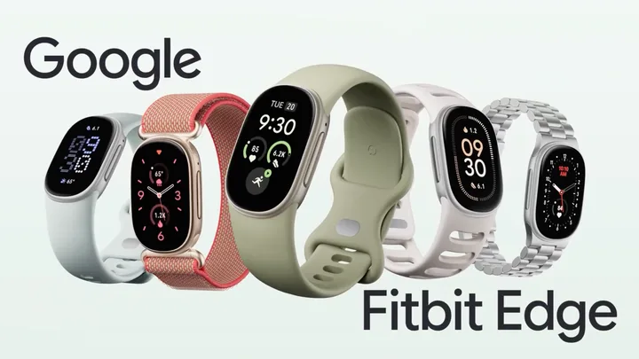 Dispozitive Fitbit Edge în diverse culori, evidențiind designul modern și funcționalitățile avansate.