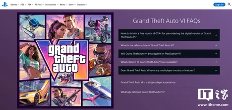 Pagina PlayStation sugerează o experiență single-player pentru GTA 6.