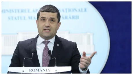 Radu Miruță discutând despre apărarea antidronă în România.