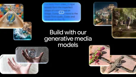 Modele generative de media pentru dezvoltatori, prezentate de Google.