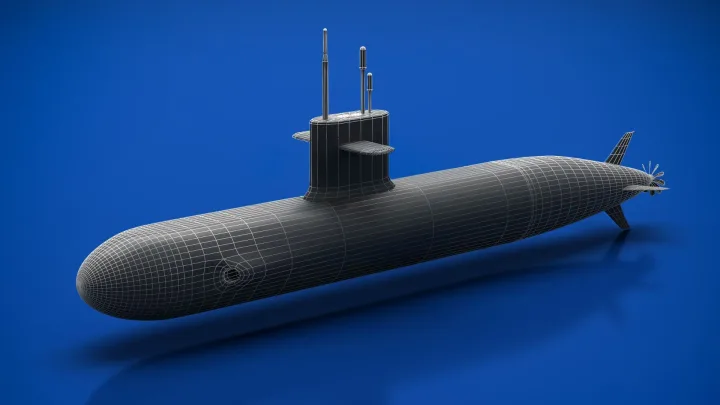 Submarin nuclear de generația a treia, simbol al puterii maritime a Chinei.