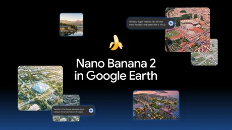 Generarea de imagini personalizate în Google Earth cu Nano Banana 2