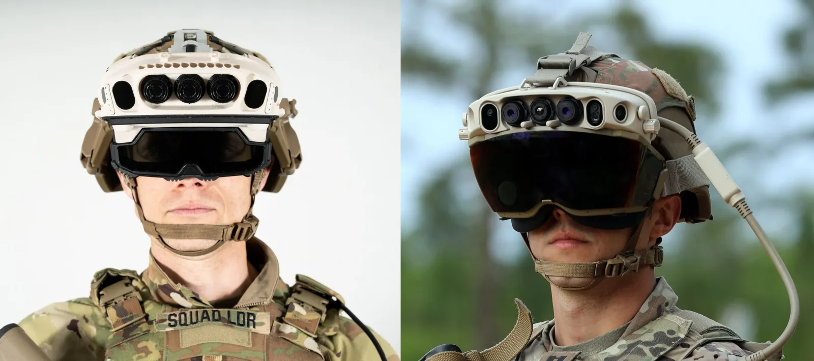 Căști militare avansate utilizate de soldați pentru operațiuni moderne.