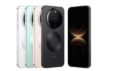 Telefoane Huawei și Apple în diverse culori, evidențiind competiția pe piața din China.
