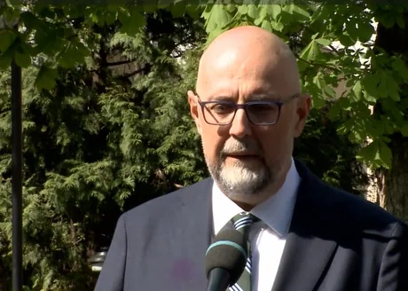 Lider UDMR discutând despre susținerea lui Adrian Veștea ca premier.