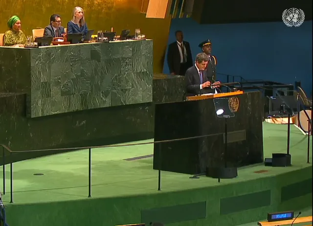 Nicușor Dan susține creșterea cheltuielilor militare în fața ONU.