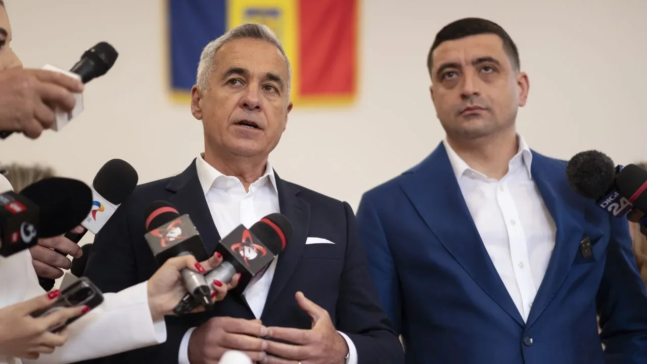 George Simion și Călin Georgescu discutând despre ancheta DIICOT.