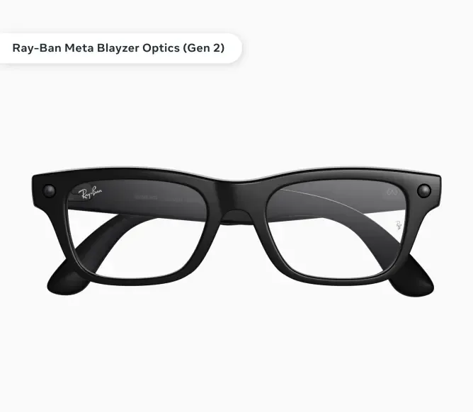 Ochelari inteligenți cu design modern, fără lentile vizibile, pe fundal alb.