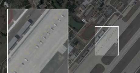 Drone de atac dispuse pe un aeroport din China.