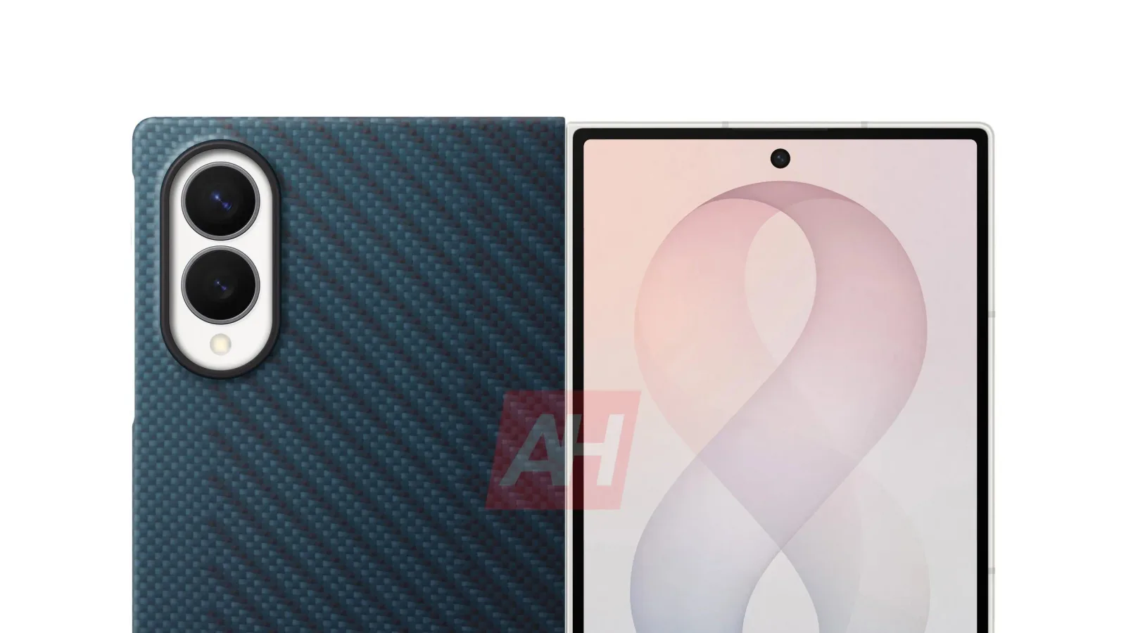 Samsung Galaxy Z Fold 8 cu un design elegant și detalii sofisticate.