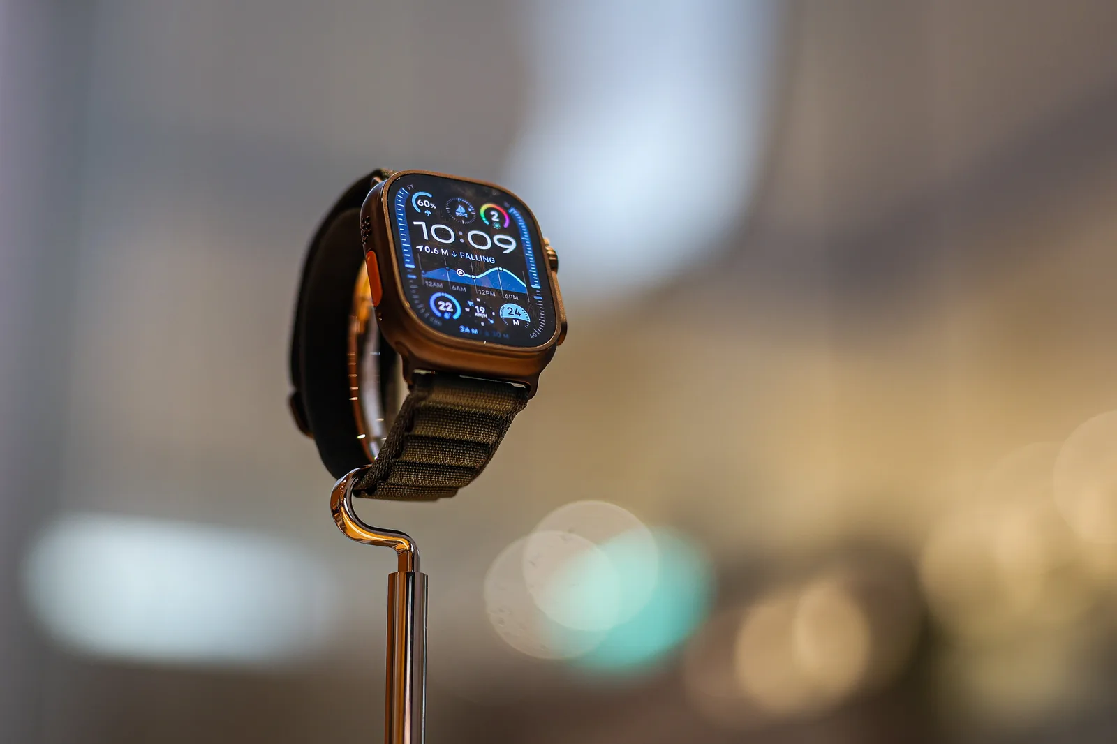 Ceas inteligent Apple cu funcții avansate de sănătate și wellness.