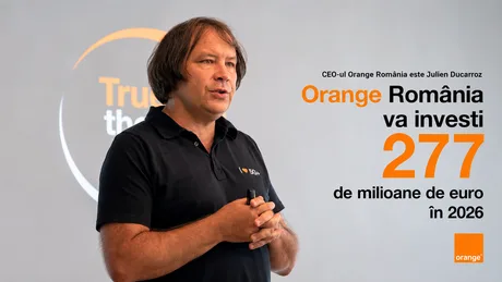 Julien Ducarroz anunță investiții semnificative în infrastructura Orange România.