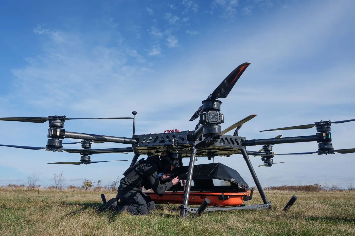 Dronă-ambulanță StarGate pregătită pentru testare pe câmpul de luptă.