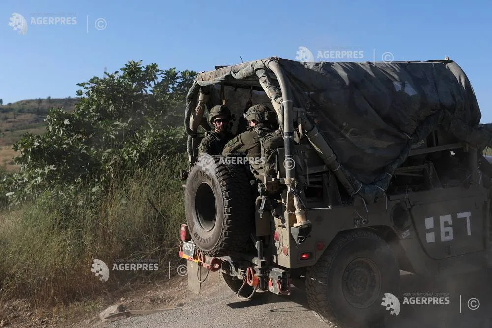 Soldați israelieni în timpul operațiunilor militare în sudul Libanului.