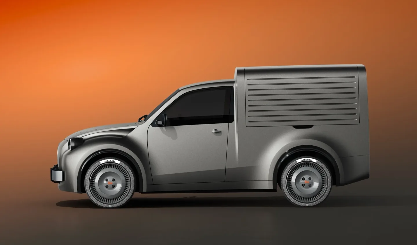 Conceptul electric Fourgonnette inspirat din 2CV, cu design modern și funcționalitate urbană.