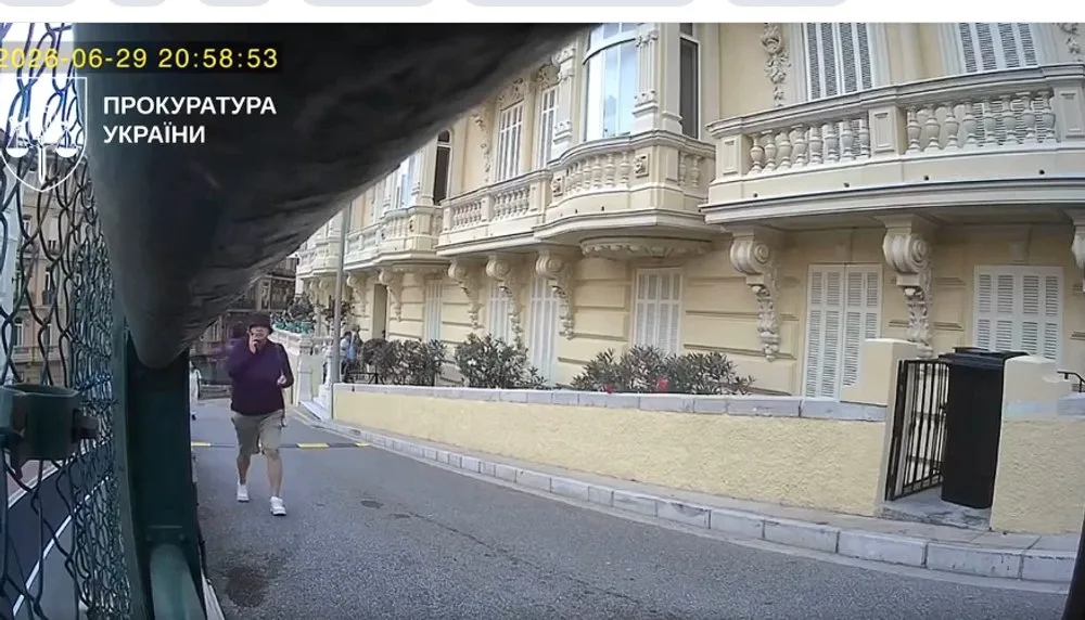 Momentul exploziei din Monaco surprins de o cameră de supraveghere.
