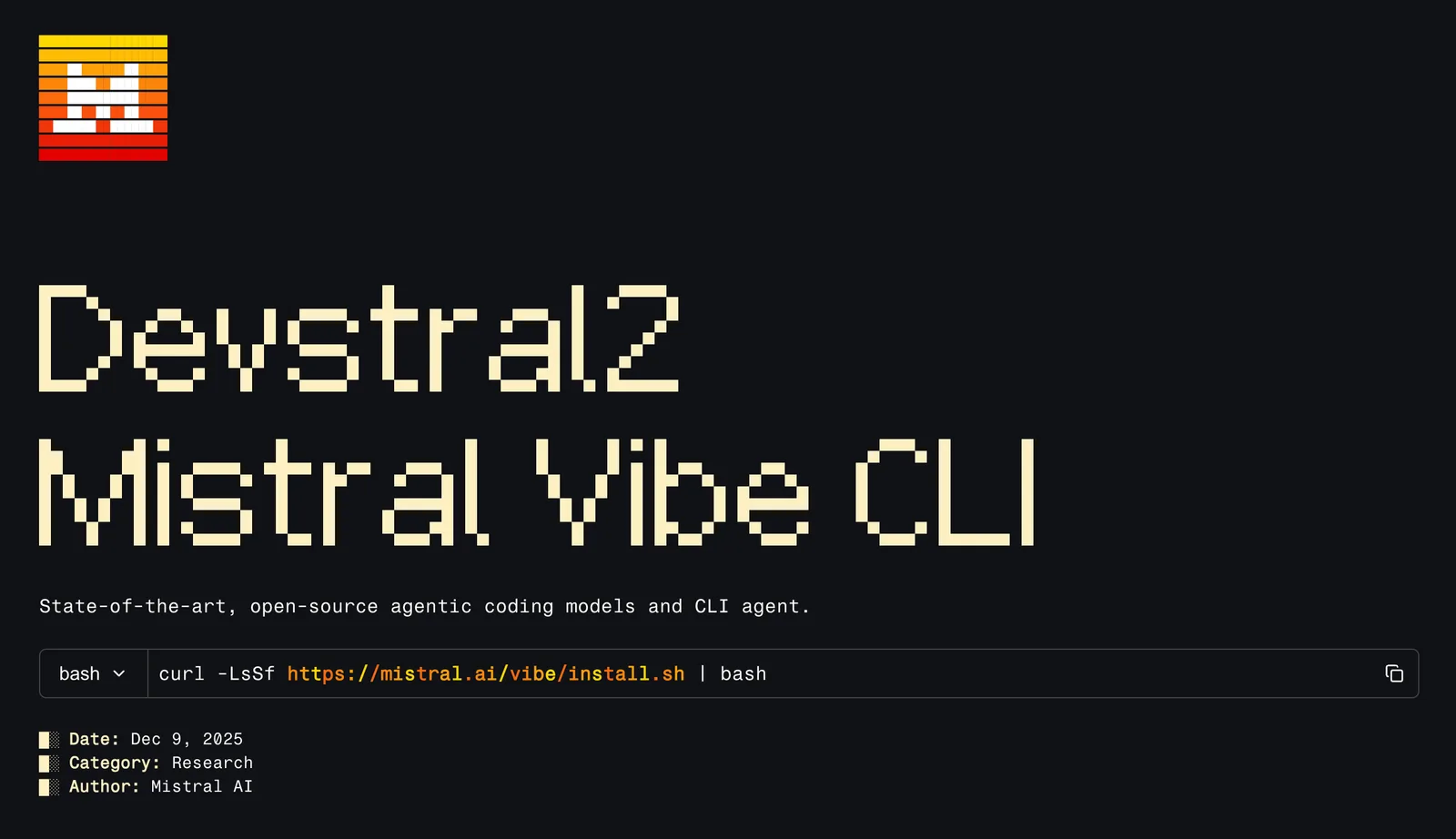 Interfața Vibe 2.0, un asistent AI pentru programatori, cu linii de cod și comenzi.