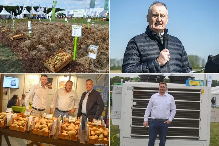 Expozanți și inovații la târgul de agricultură din Springe.